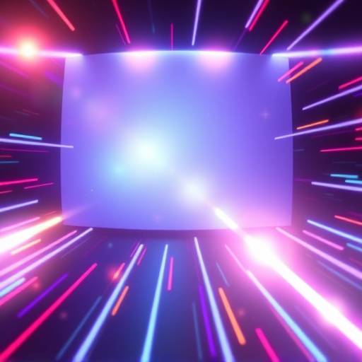 Animación de motion graphics en una pantalla