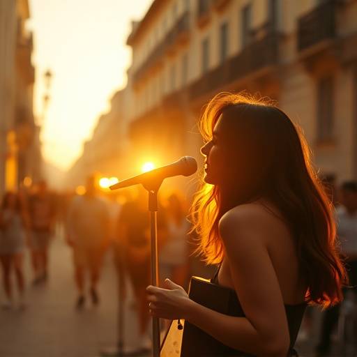 Captura de un video musical filmado en Madrid