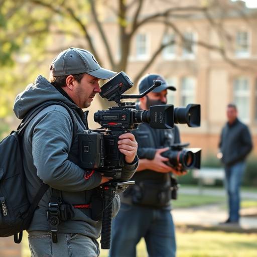 Filmación de documental en exteriores
