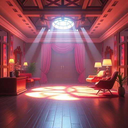 Imagen de una animación 3D con efectos visuales.